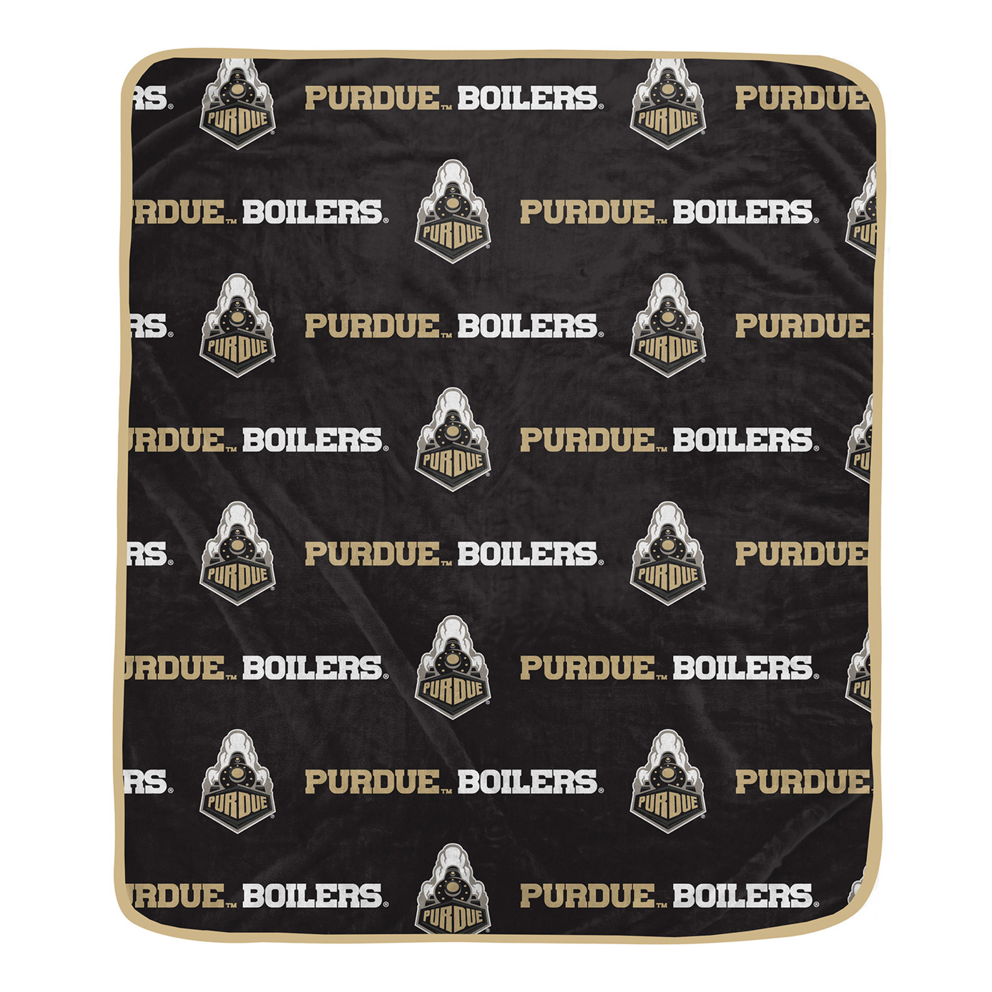 Pegasus Purdue Boilermakers 60" x 72" Repeat Logo Wordmark Ultra Soft Blanket