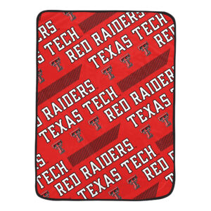 Pegasus Texas Tech Red Raiders 60" x 72" Slanted Half-Stripe Wordmark Ultra Soft Blanket