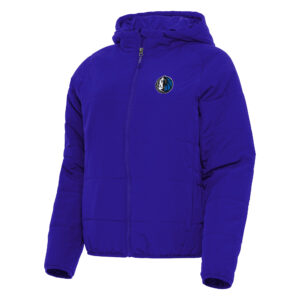 Women's Antigua Blue Dallas Mavericks Universe Full-Zip Puffer Jacket