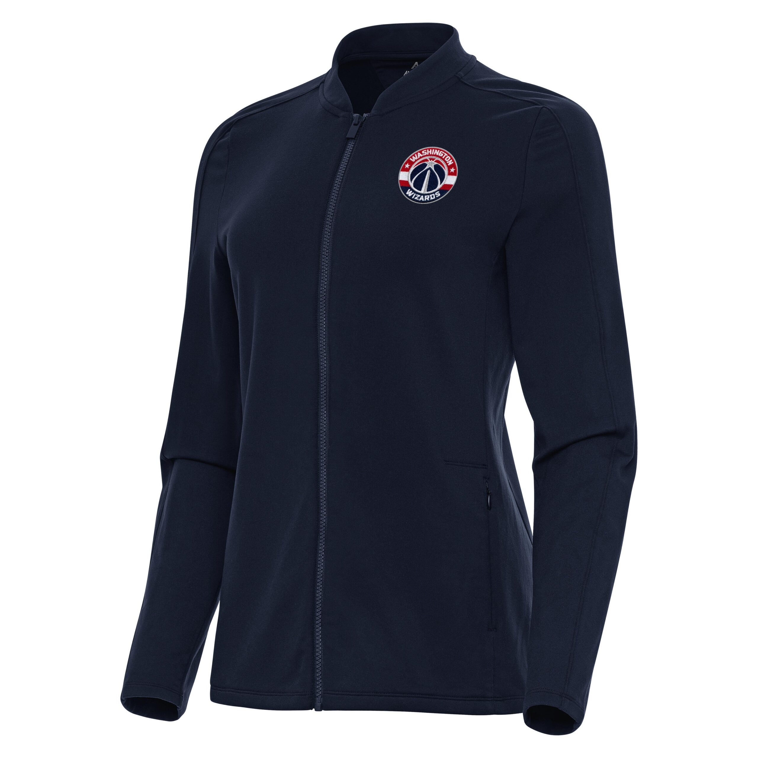 Women's Antigua Navy Washington Wizards Continual Full-Zip Jacket