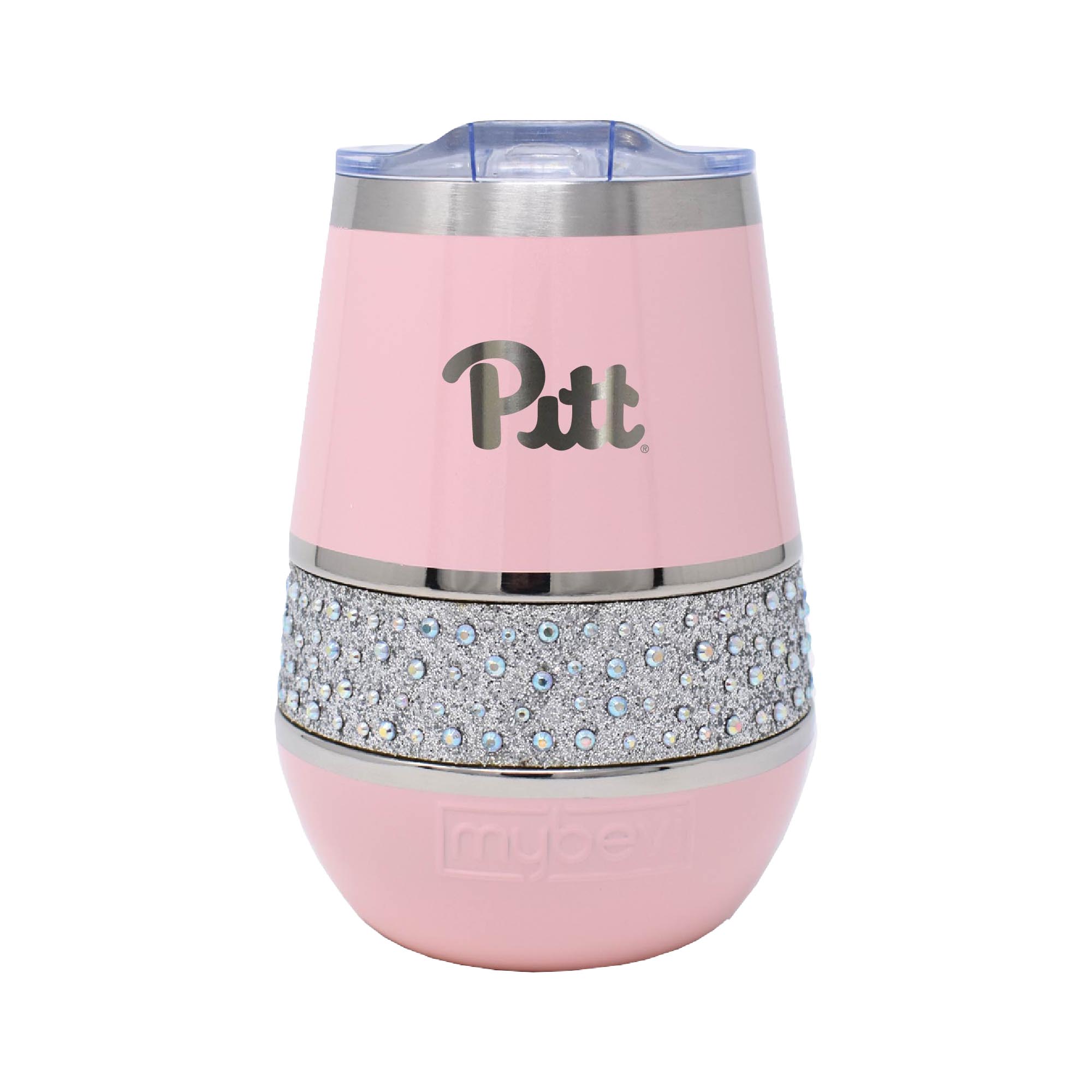 Pink Pitt Panthers 12oz. MyBevi Rhinestone Hollywood Rocks Tumbler