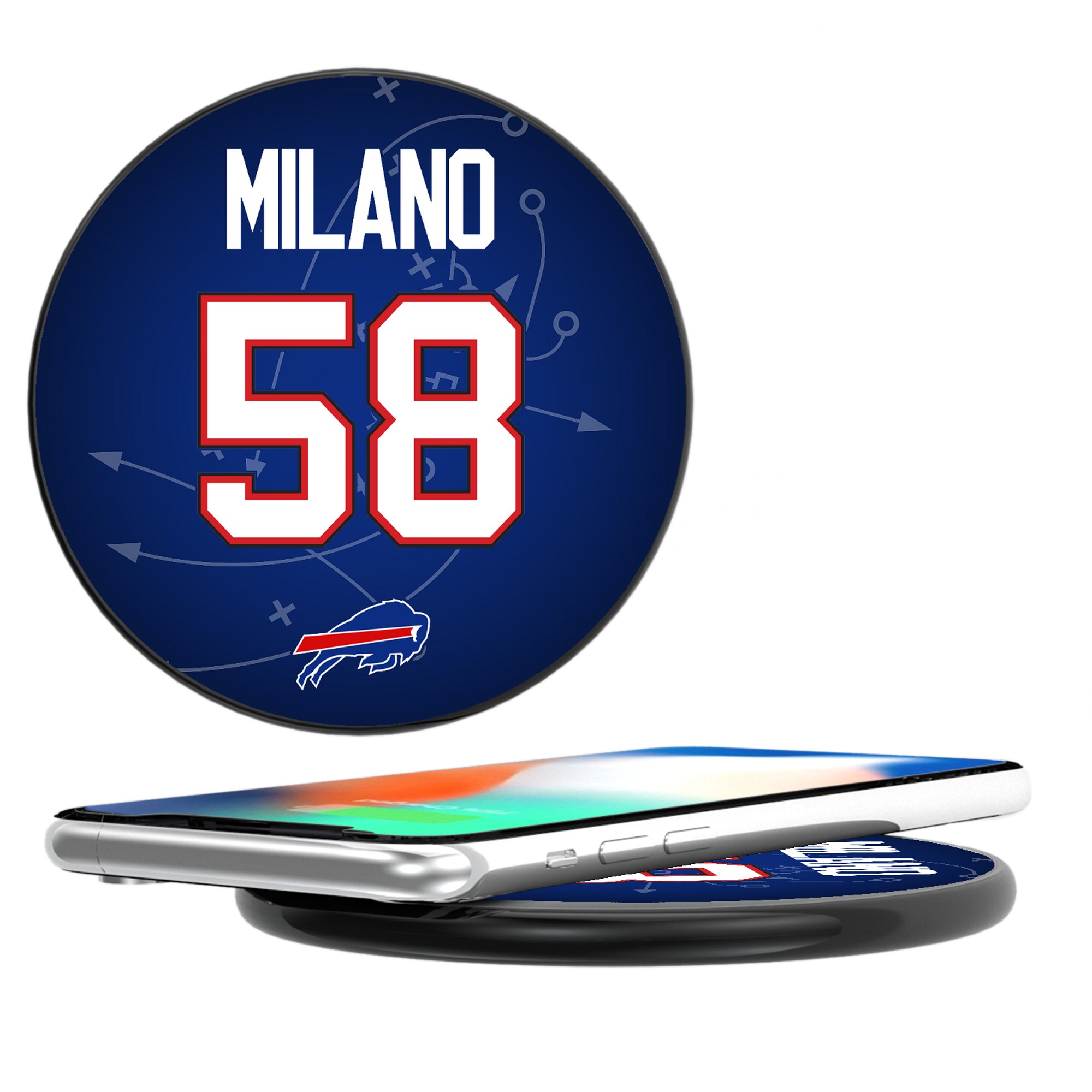 Keyscaper Matt Milano Black Buffalo Bills Wireless Charging Station