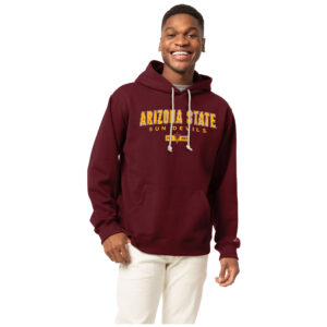 Men's League Collegiate Wear  Maroon Arizona State Sun Devils Essentials 2.0 Fleece Pullover Hoodie