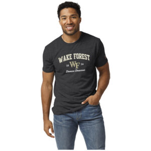 Men's League Collegiate Wear Heather Charcoal Wake Forest Demon Deacons Victory Falls Tri-Blend T-Shirt