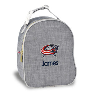 Gray Columbus Blue Jackets Personalized Insulated Bag