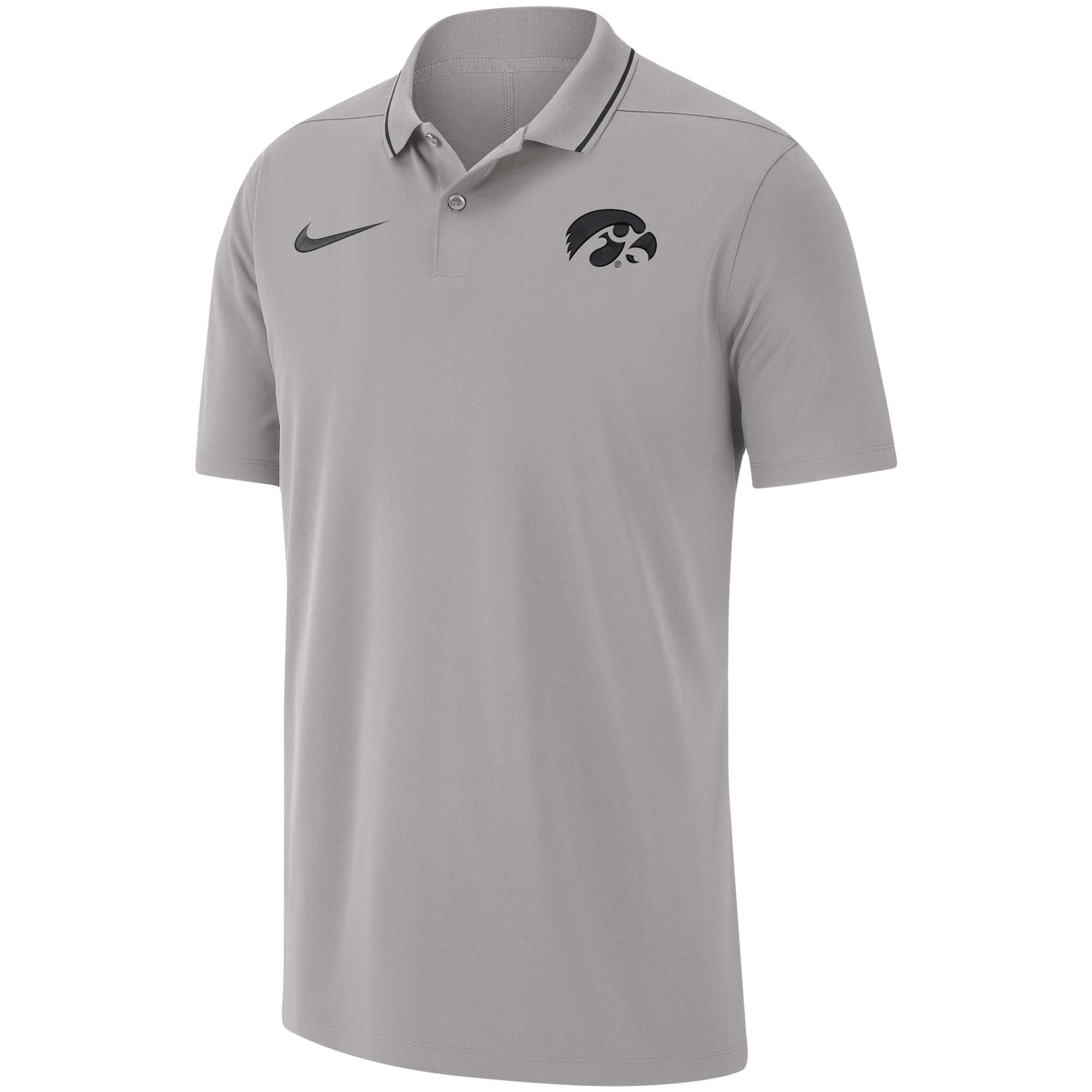 Men's Nike Gray Iowa Hawkeyes 2023 Coaches Performance Polo - Image 3