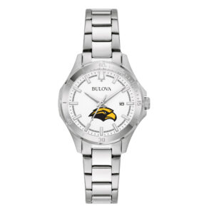 Women's Bulova Silver Southern Miss Golden Eagles Stainless Steel Classic Sport Watch