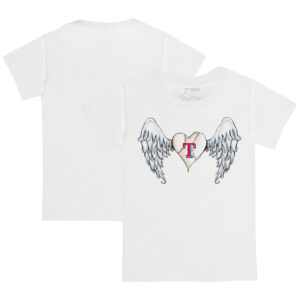 Infant Tiny Turnip White Texas Rangers Angel Wings T-Shirt