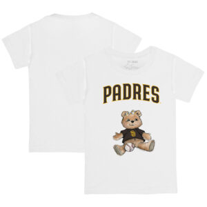 Youth Tiny Turnip White San Diego Padres Girl Teddy T-Shirt