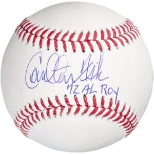 Carlton Fisk Boston Red Sox Autographed Baseball with "1972 AL ROY" Inscription