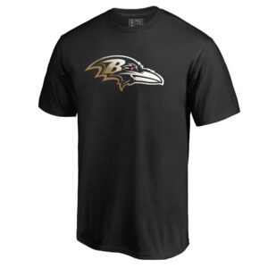 Men's Black Baltimore Ravens Gradient Logo T-Shirt