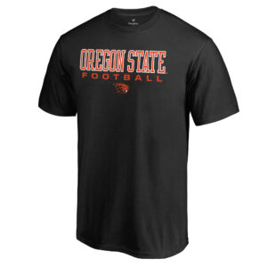Men's Black Oregon State Beavers True Sport Football T-Shirt
