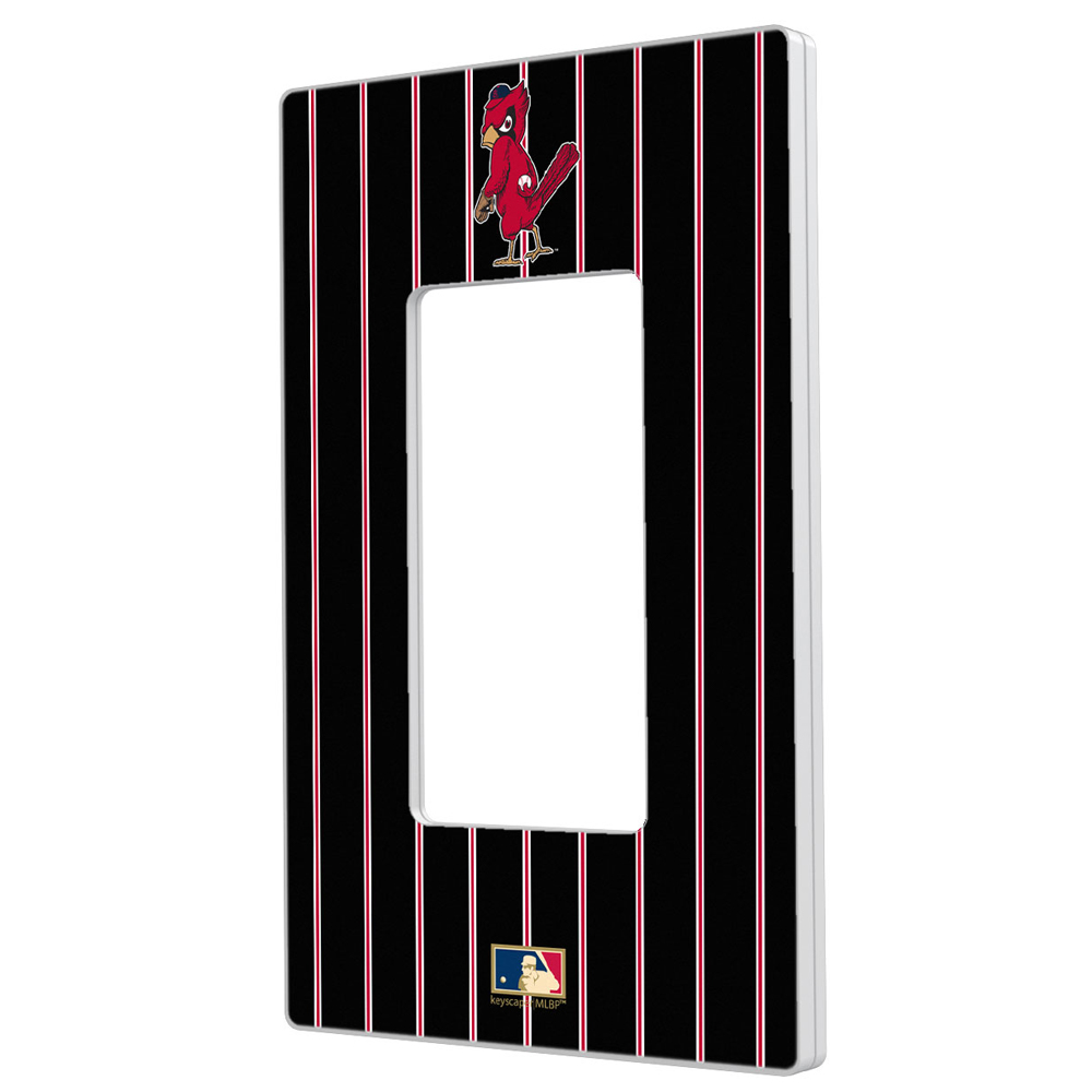 St. Louis Cardinals Cooperstown Pinstripe Single Rocker Light Switch Plate