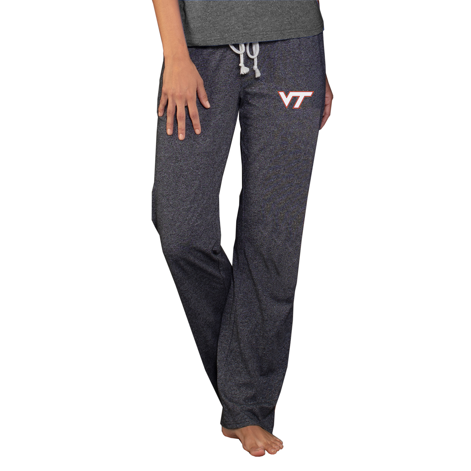 Women's Concepts Sport Charcoal Virginia Tech Hokies Quest Knit Lightweight Pants