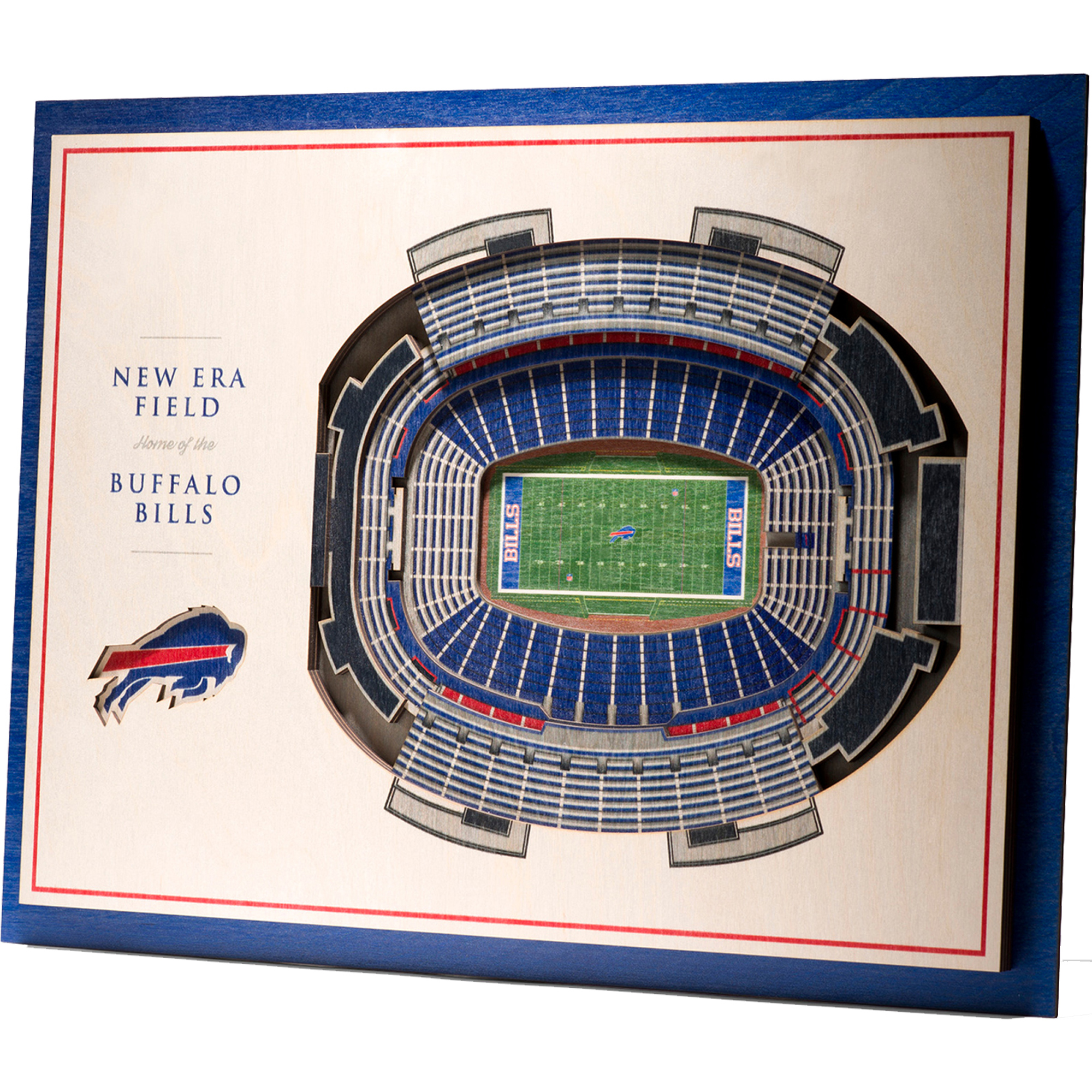 Buffalo Bills 17'' x 13'' 5-Layer StadiumViews 3D Wall Art - Image 2
