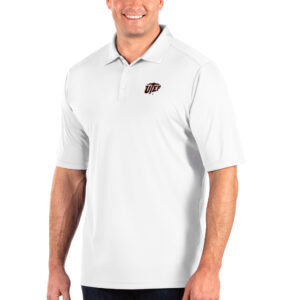 Men's Antigua White UTEP Miners Big & Tall Tribute Polo