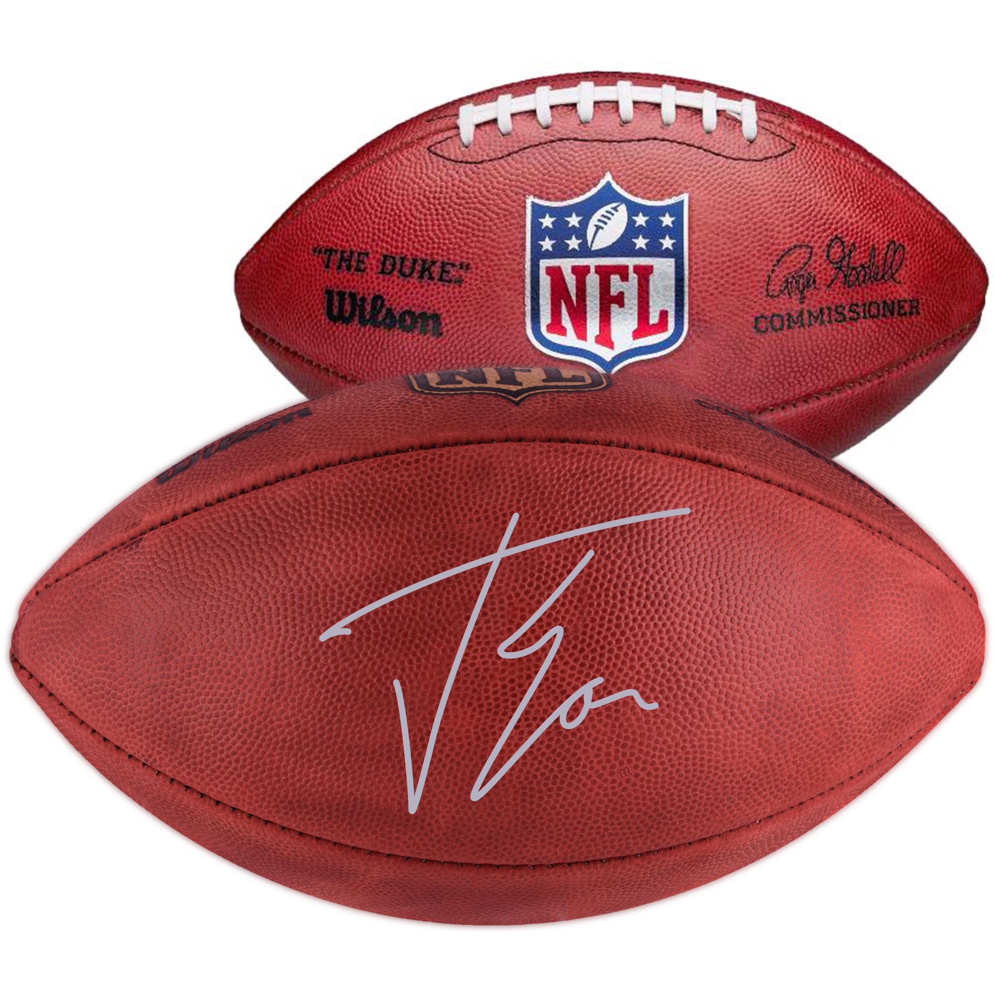 Jacob Eason Seattle Seahawks Autographed Duke Game Football