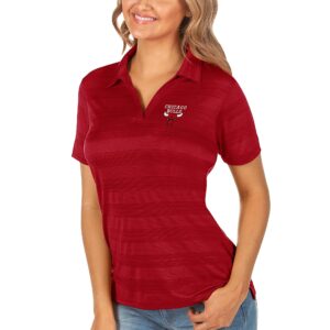 Women's Antigua Red Chicago Bulls Compass Polo