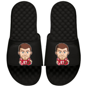 Youth ISlide Travis Kelce Black NFLPA Emoji Slide Sandals