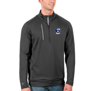 Men's Antigua Charcoal/Silver Creighton Bluejays Generation Half-Zip Pullover Jacket