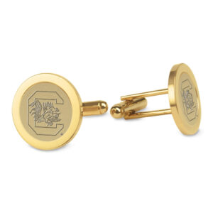 Men's South Carolina Gamecocks Gold Cufflinks