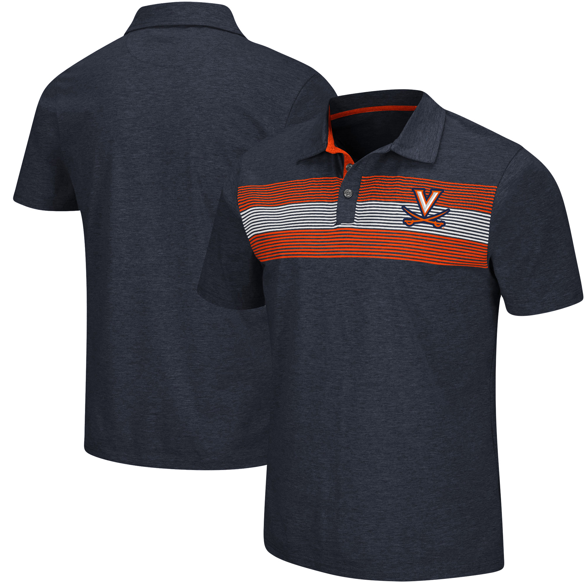 Men's Colosseum Navy Virginia Cavaliers Logan Polo - Image 2