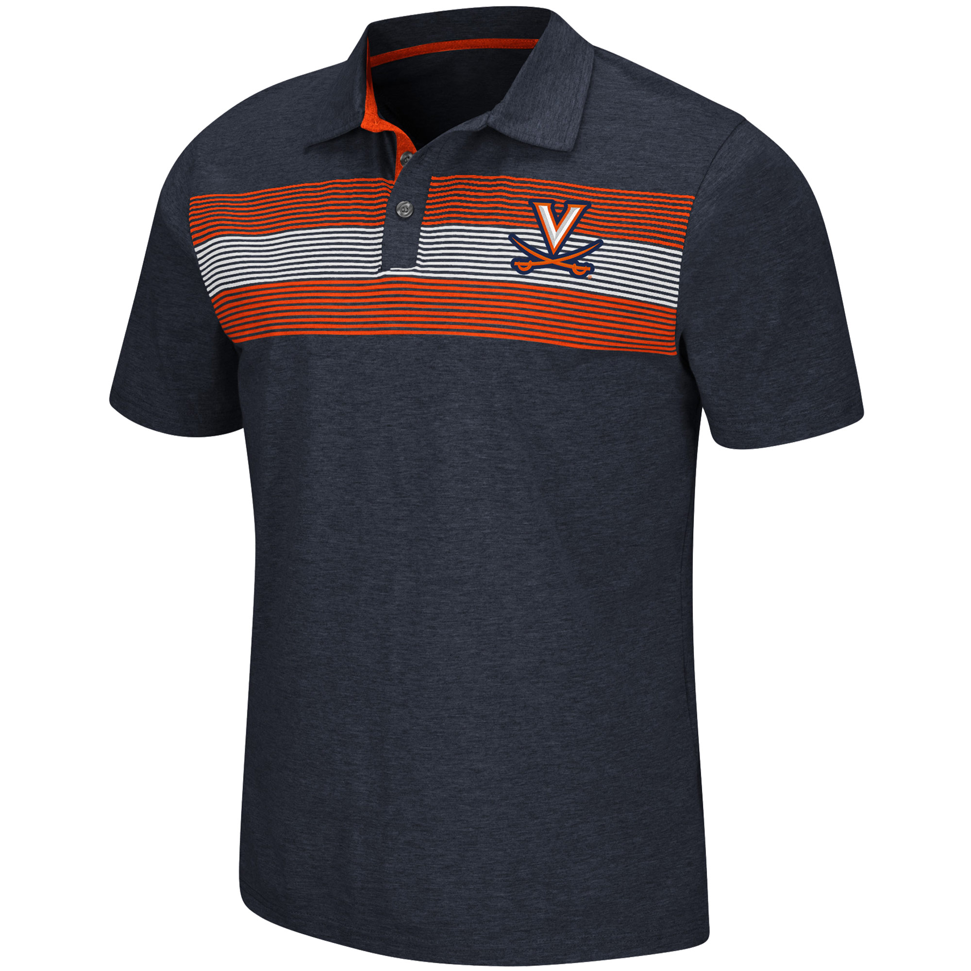 Men's Colosseum Navy Virginia Cavaliers Logan Polo - Image 6