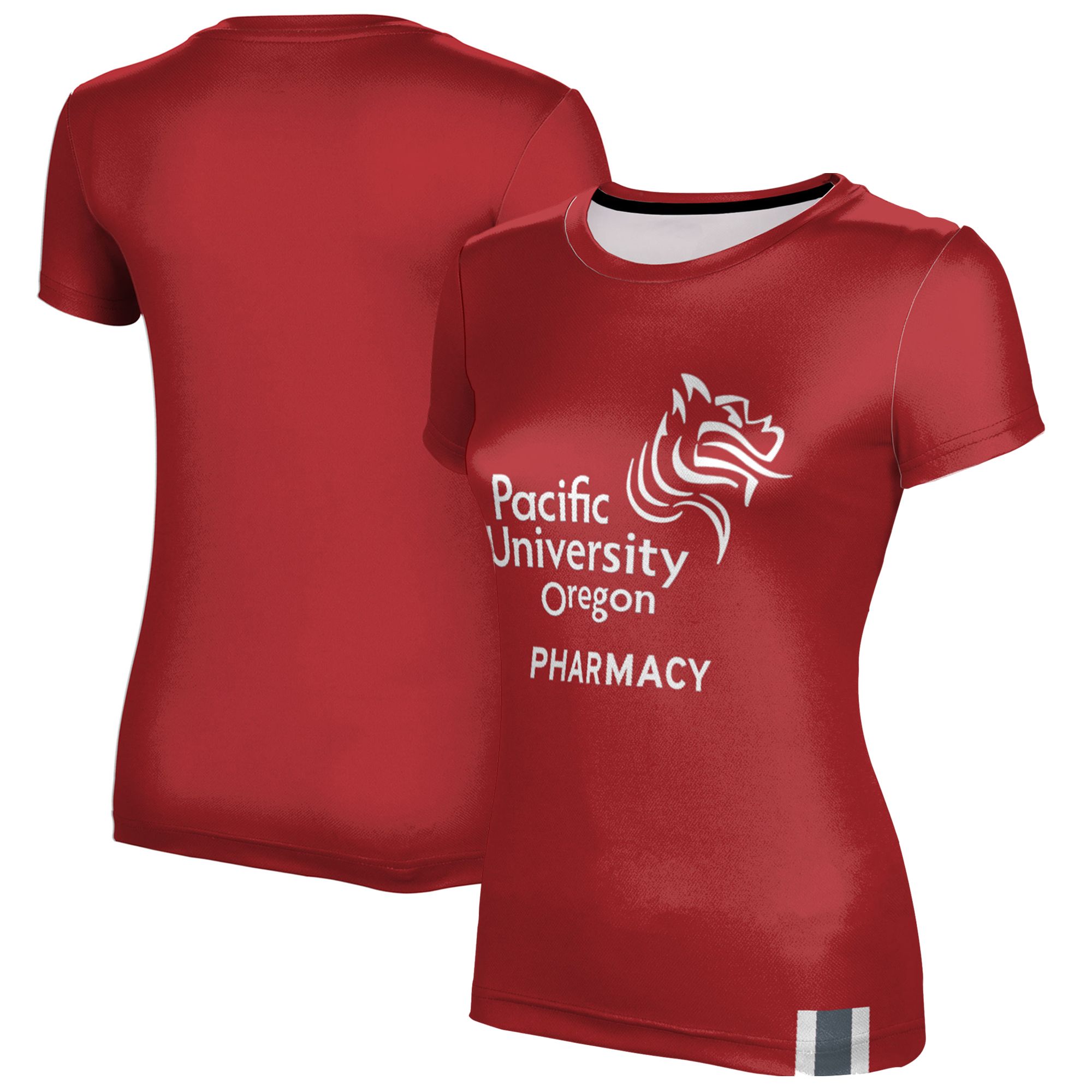 Women's Red Pacific Boxers Pharmacy T-Shirt