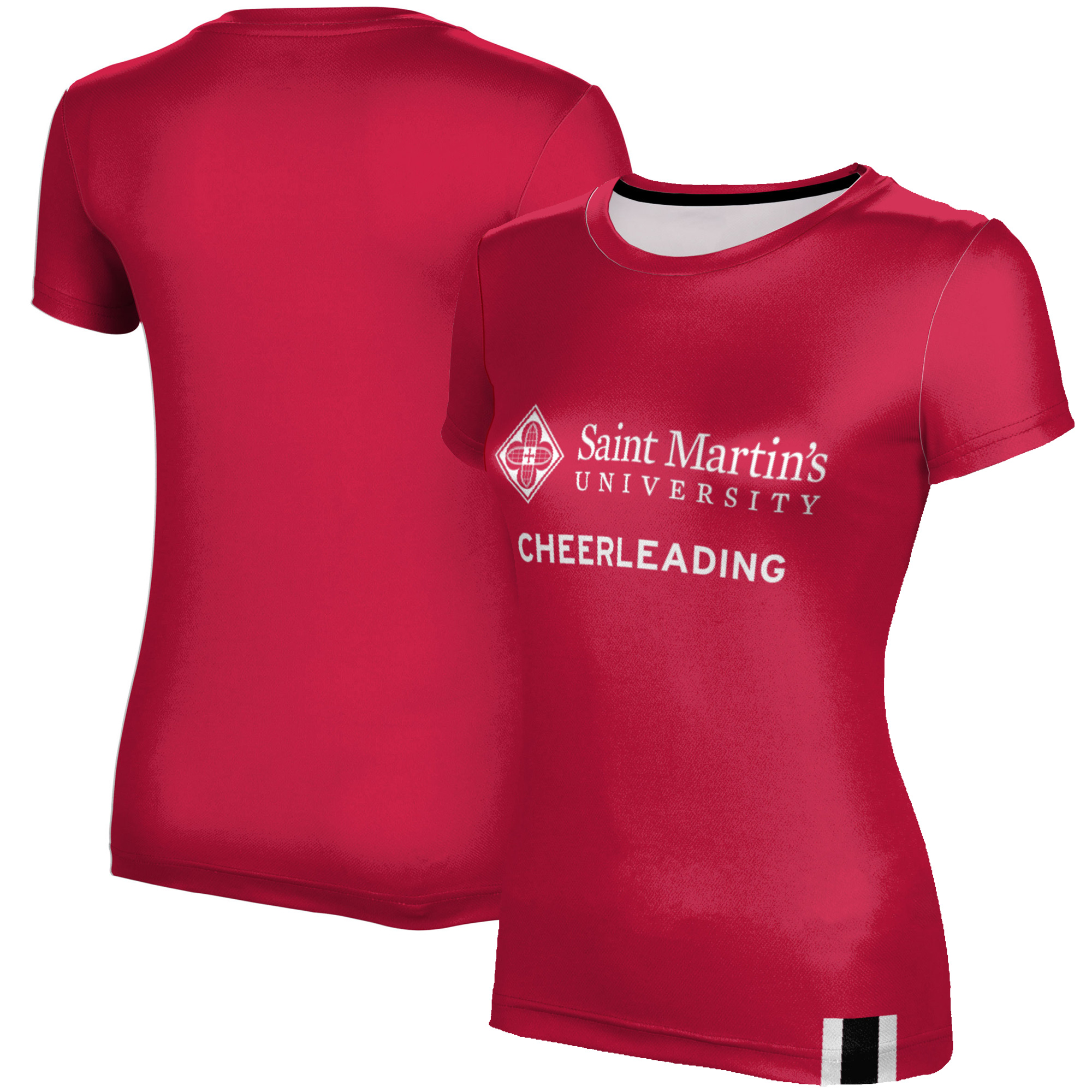 Women's Red Saint Martin's Saints Cheerleading T-Shirt