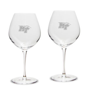 MTSU Blue Raiders 2-Piece 22oz. Luigi Bormioli Titanium Robusto Wine Glass Set