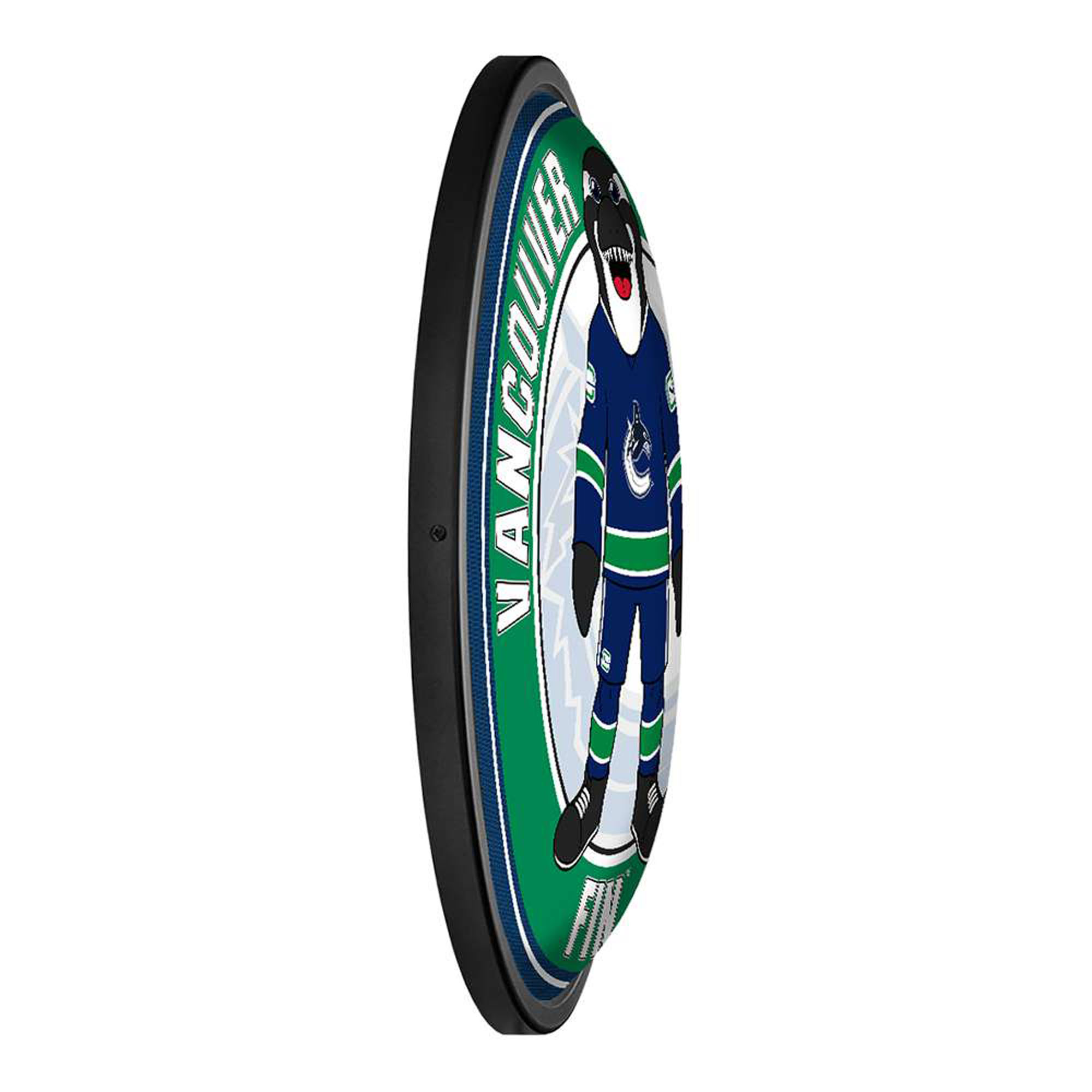 Vancouver Canucks Mascot 18'' Round Slimline Illuminated Wall Sign - Image 10