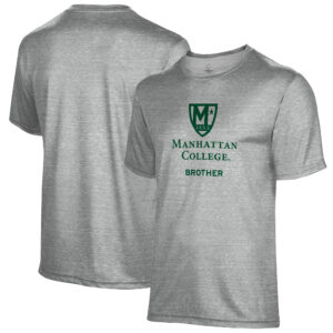 Men's Gray Manhattan Jaspers Brother Name Drop T-Shirt