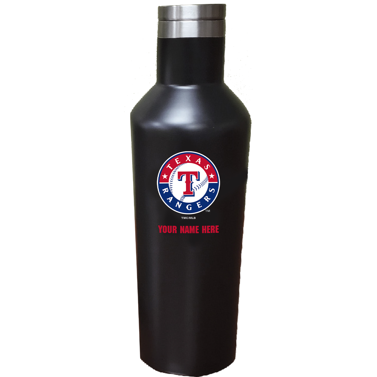 Texas Rangers 17oz. Personalized Stainless Steel Infinity Bottle