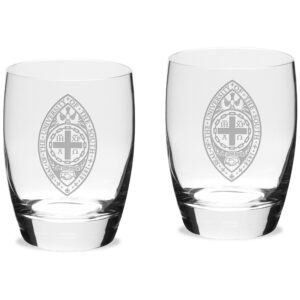 University of the South Tigers 15.75 oz. 2-Piece Luigi Bormioli Michelangelo Water Glass Set