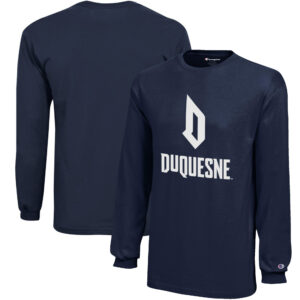 Youth Champion Navy Duquesne Dukes Jersey Long Sleeve T-Shirt