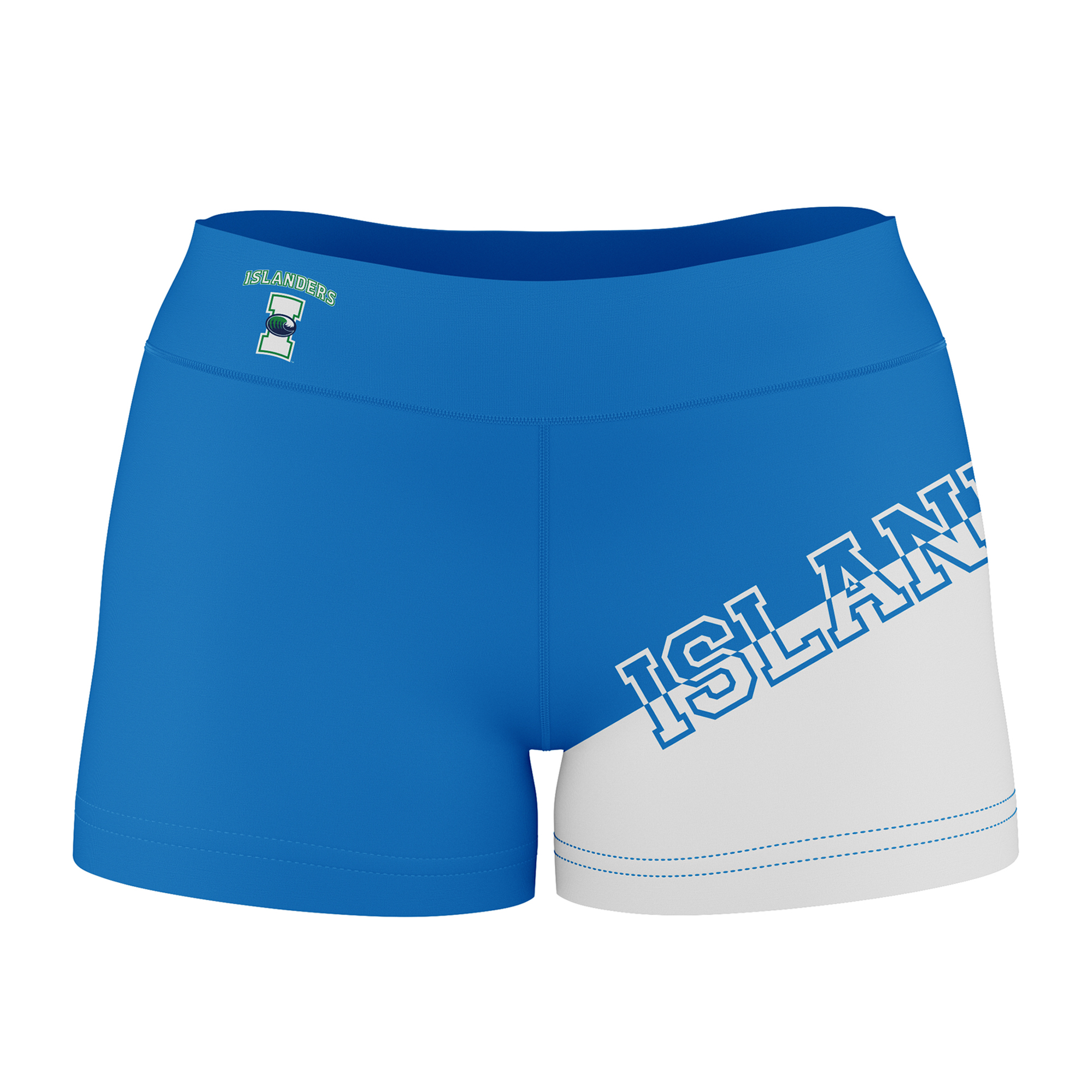 Women's Royal Texas A&M Corpus Christi Islanders Color Block Shorts - Image 6