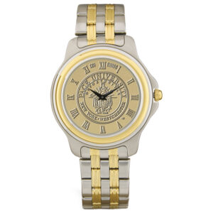 Gold/Silver Pace University Setters Two-Tone Medallion Wristwatch