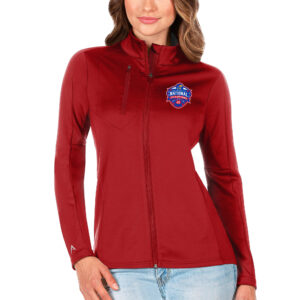 Women's Antigua Red Kansas Jayhawks 2022 NCAA Men's Basketball National Champions Generation Full-Zip Jacket