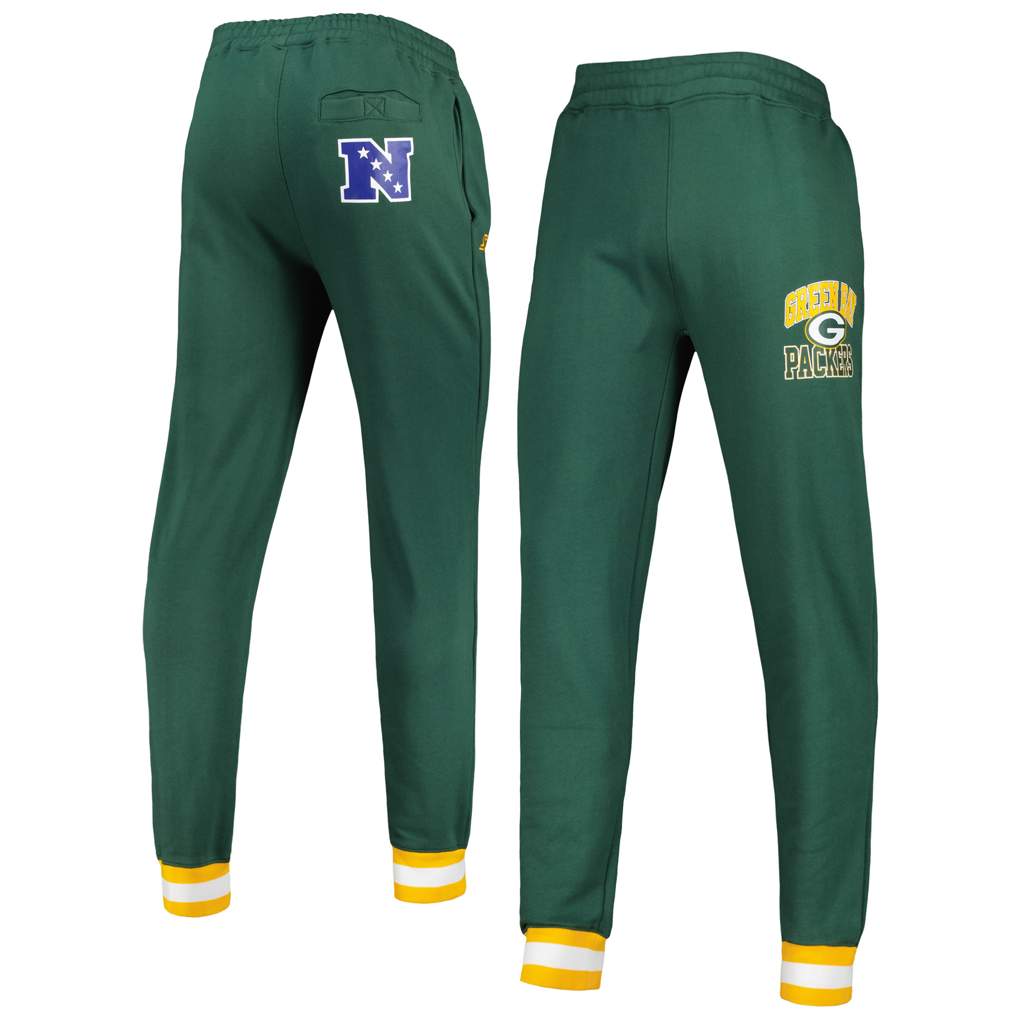 Men's Starter Green Green Bay Packers Blitz Fleece Jogger Pants - Image 5