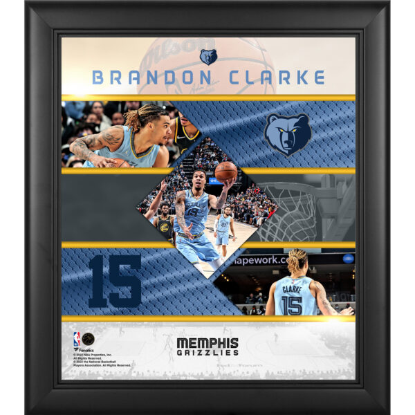 Brandon Clarke Memphis Grizzlies Framed 15" x 17" Stitched Stars Collage