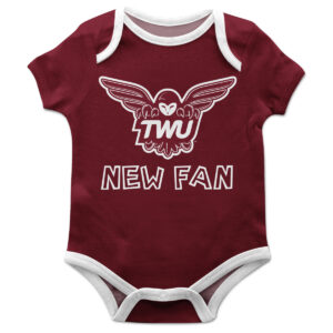 Infant Maroon Texas Woman's Pioneers New Fan Bodysuit
