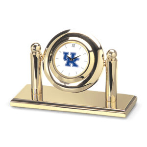 Gold Kentucky Wildcats Team Logo Arcade Desk Clock