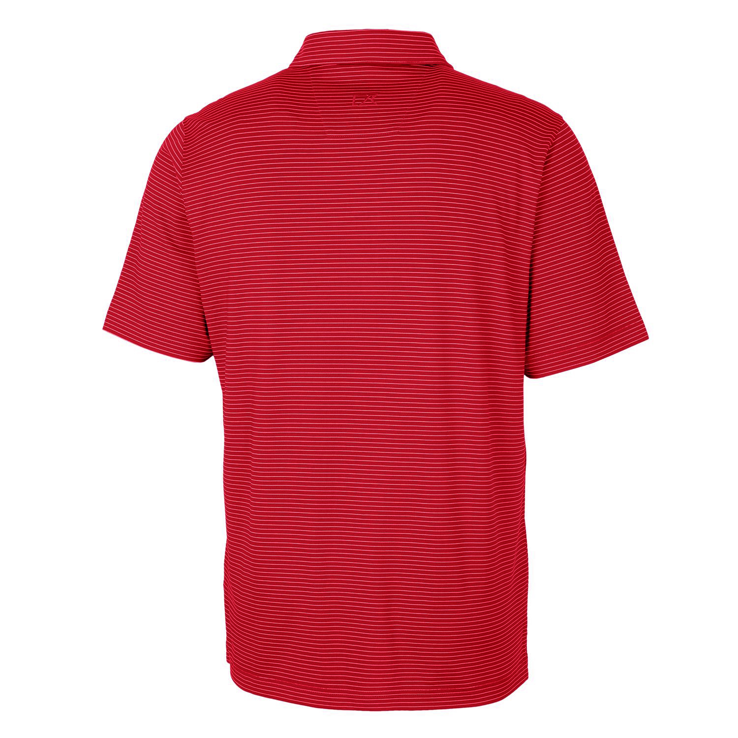 Men's Cutter & Buck Red New York Giants Throwback Logo Forge Pencil Stripe Stretch Polo - Image 7