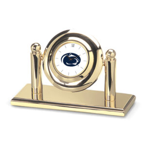 Gold Penn State Nittany Lions Team Arcade Desk Clock