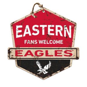 Eastern Washington Eagles 20'' x 20'' Fans Welcome Badge Sign