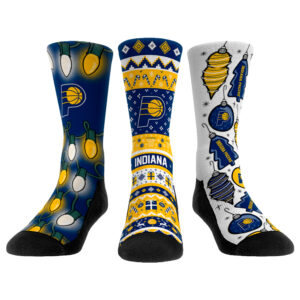 Rock Em Socks Indiana Pacers Youth Holiday 3-Pack Crew Socks