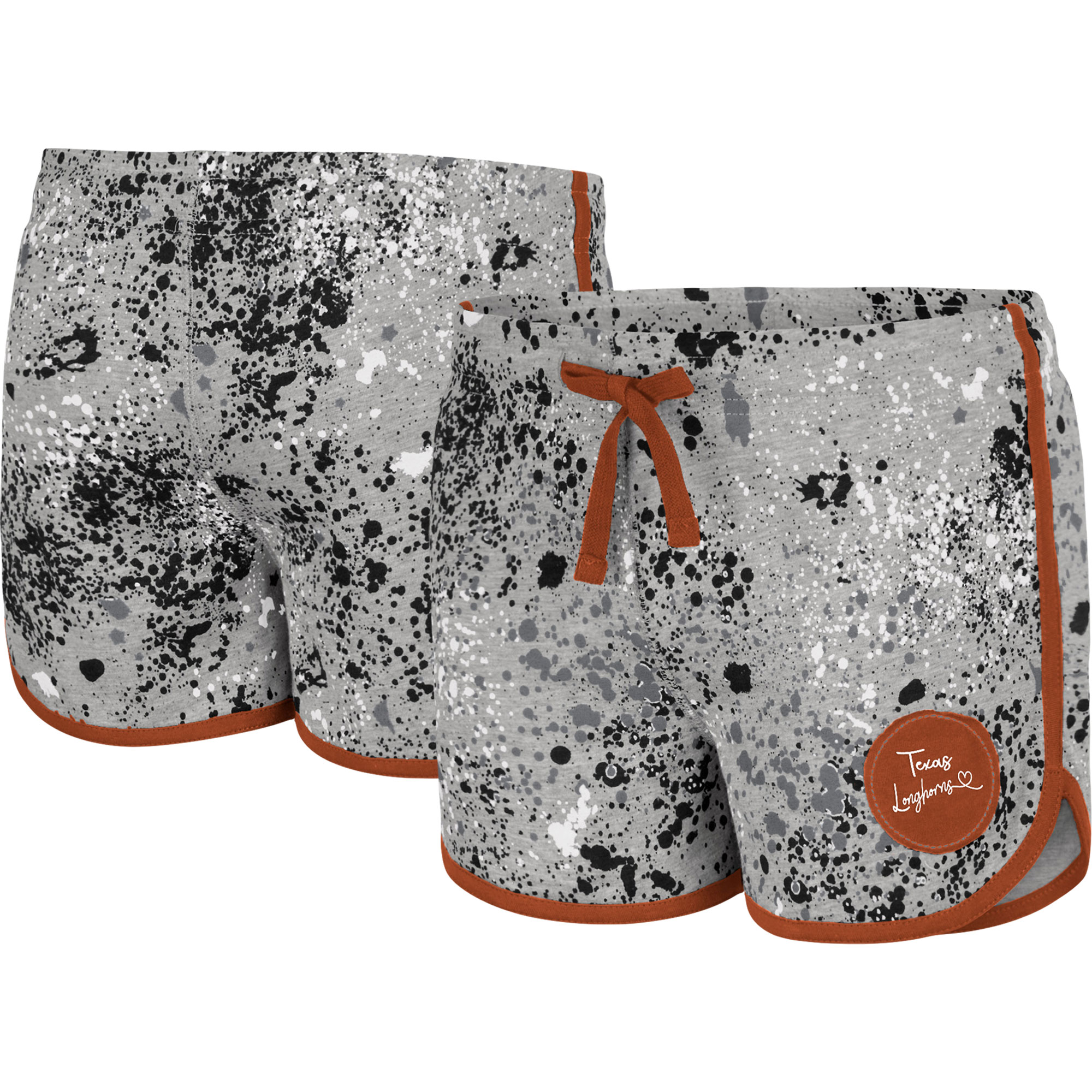 Girls Youth Colosseum Gray Texas Longhorns Sweet Pea Shorts - Image 4