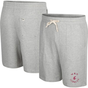 Men's Colosseum Heather Gray Washington State Cougars Love To Hear This Terry Shorts
