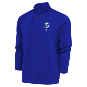 Men's Antigua Royal Santa Clara Leopardos Big & Tall Generation Quarter-Zip Pullover Top