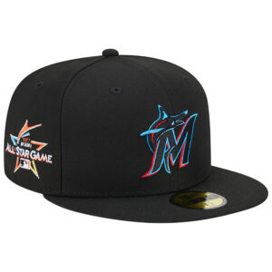 Men's New Era Black Miami Marlins  2017 MLB All-Star Game Team Color 59FIFTY Fitted Hat